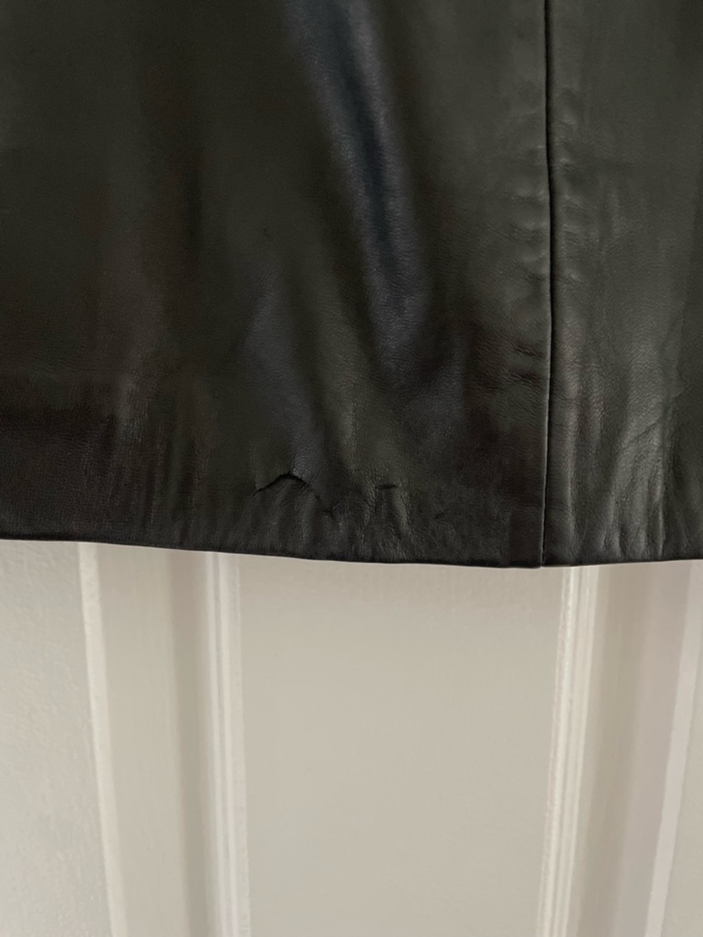 & other stories black leather mini skirt US size 2 / US size 4 - Picture 6 of 7
